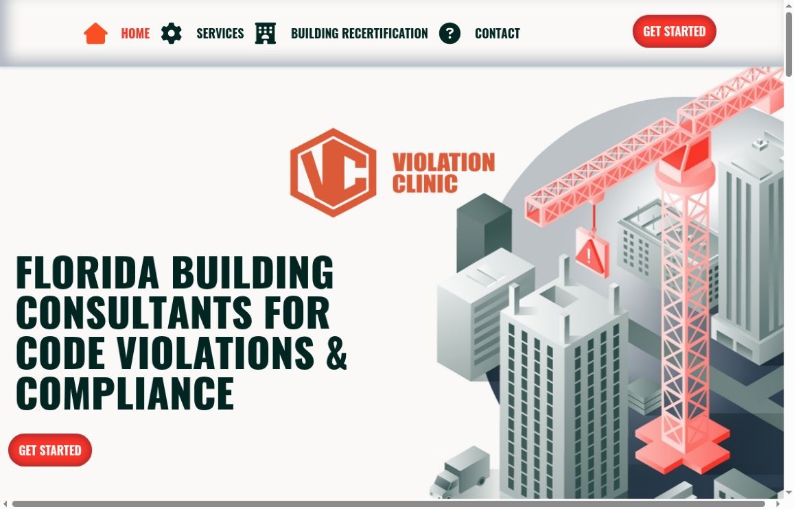 Violation Clinic website screenshot