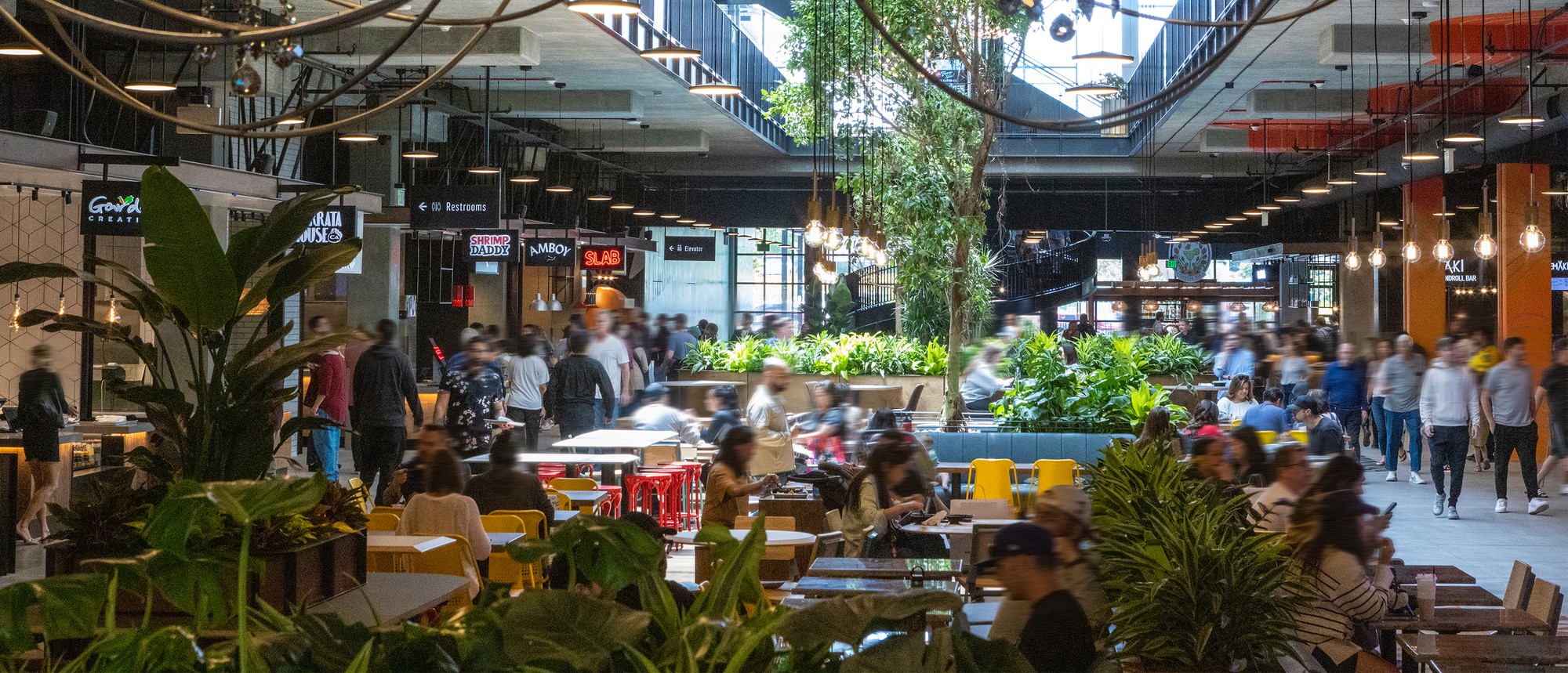 Topanga Social food hall interior
